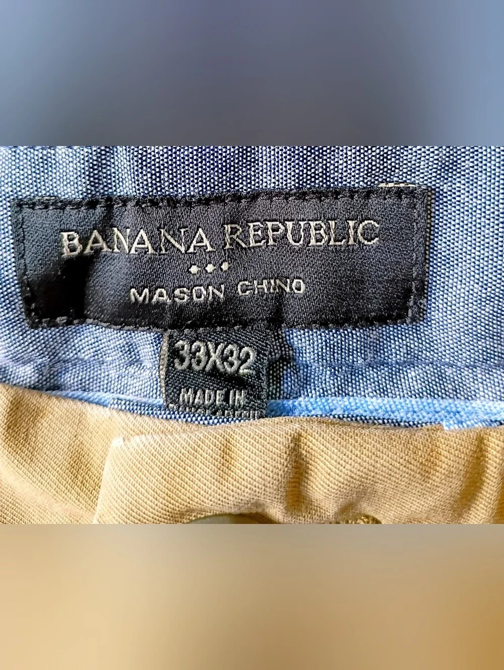 Banana Republic Men's Chinos in Khaki Tan